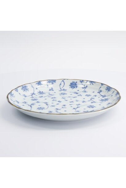 Natsu Karakusa bord blue/white - 24.7x3cm