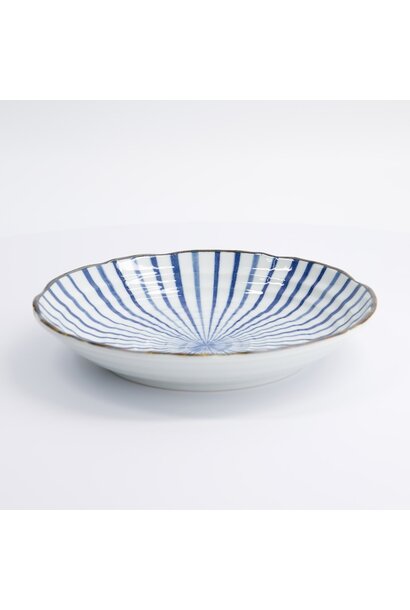 Natsu Tokusa bord blue/white - 22x4cm