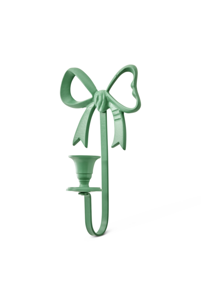 Wand kerzenhalter Bow / Schleife green - metall