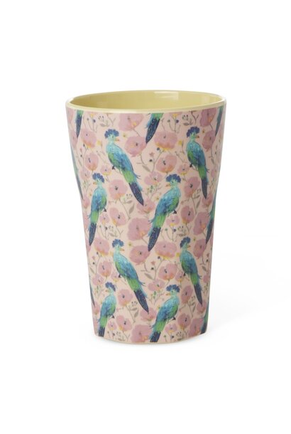 Melamine tall cup Exotic Bird