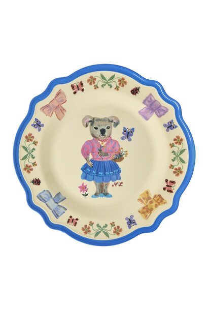 Melamine diner bord Vintage Nathalie Lete blue