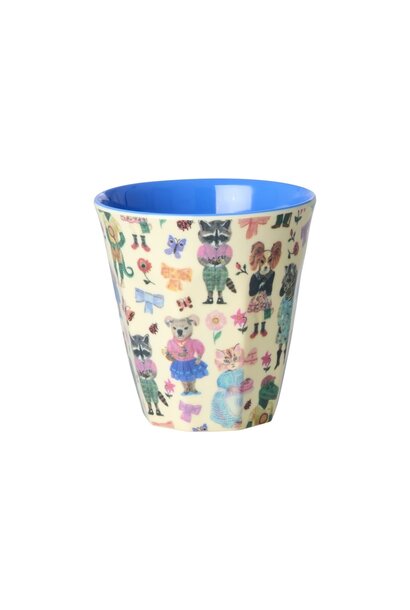 Melamine kids cup small Nathalie Lete blue