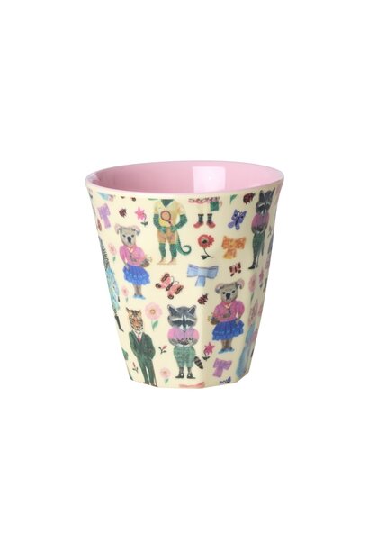 Melamine kids cup small Nathalie Lete pink