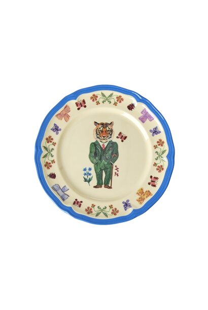 Melamine lunch bord Vintage Nathalie Lete blue