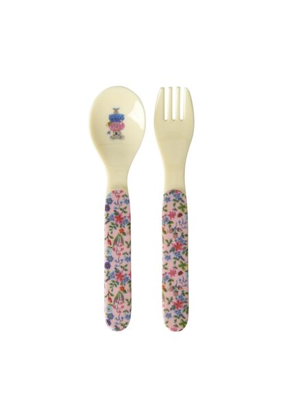 Melamin kids besteck Nathalie Lete pink