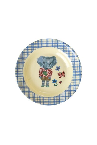 Melamine kids bord 250ml Nathalie Lete blue