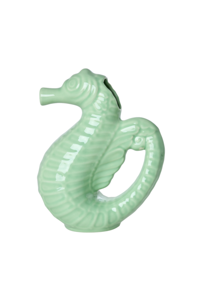 Aardewerk Kan / vaas Sea horse apple green 1,5ltr