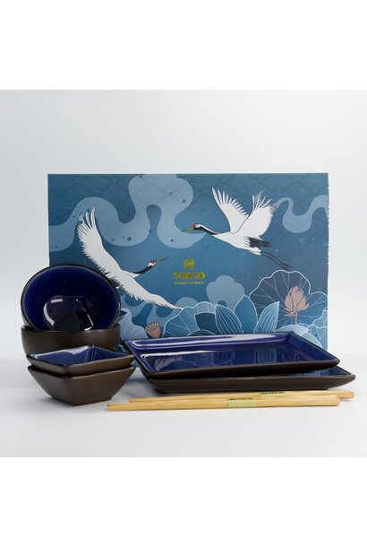 Sushi giftset Glassy blue set/8