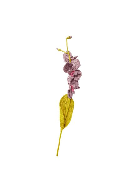 Raffia bloem lila paars