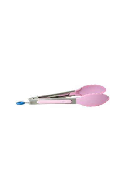 Silicone serveer tang small - pink