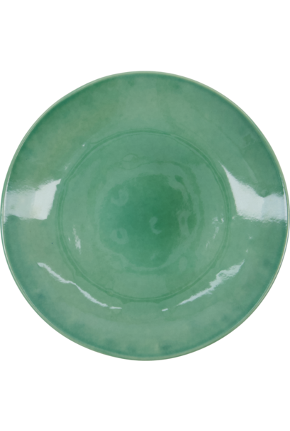 Diner bord Diva green - h: 3.5cm, d: 28cm
