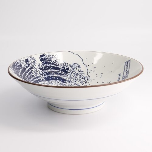 Tokyo Design Studio Ramen kom 1400ml Hokusai blue/white 24x7.5cm Tokyo Design Studio Ramen kom 1400ml Hokusai blue/white 24x7.5cm