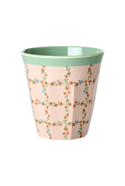 Melamine beker medium Checkered Stencil 250ml