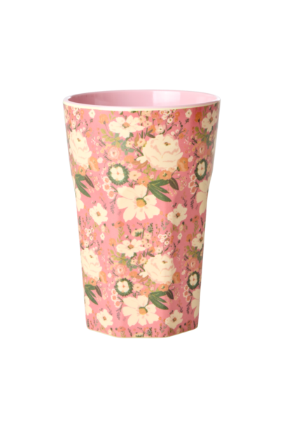 Melamine Tall beker Alison Flower 400ml