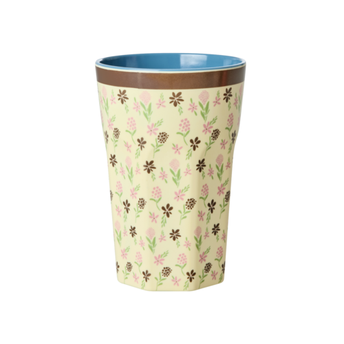 Rice Melamine Tall beker Hacienda Flower 400ml Rice Melamine Tall beker Hacienda Flower 400ml