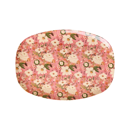 Rice Melamine ovaal bord Alison Flower Rice Melamine ovaal bord Alison Flower