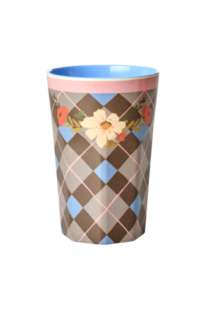Melamine Tall beker Gorgeous Tile 400ml