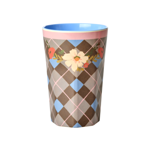 Rice Melamine Tall beker Gorgeous Tile 400ml Rice Melamine Tall beker Gorgeous Tile 400ml