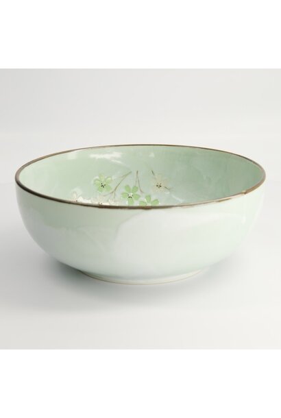 Kom 2400ml Green Cosmos Bowl 25x8cm