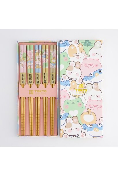 Chopstick Kawaii Animals giftset/5