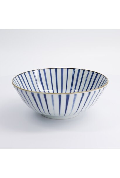 Kom 1000ml Natsu Tokusa Ramen blue/white 21x7.8cm