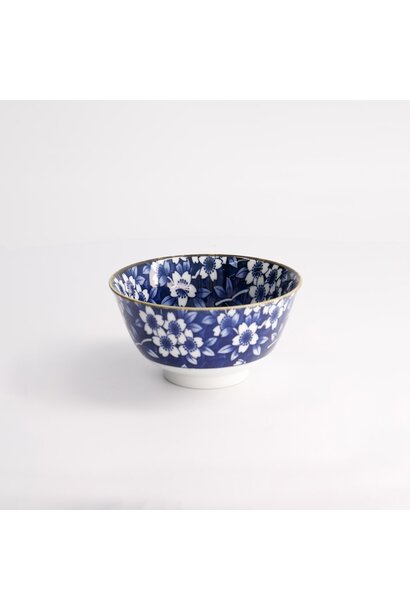 Kom 400ml Mixed Bowls - Tokyo Blue Sakura 12.8x6.5cm