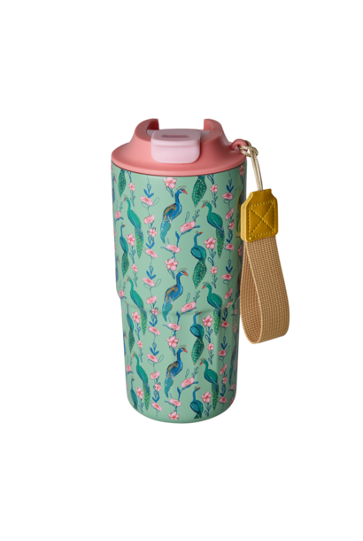 SS Thermos beker 550ml Peacock Power