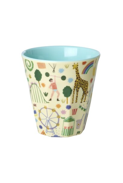 Melamine beker medium Fun Fair mint 250ml
