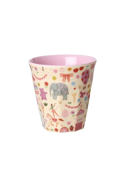 Melamine kids beker small Fun Fair pink 160ml