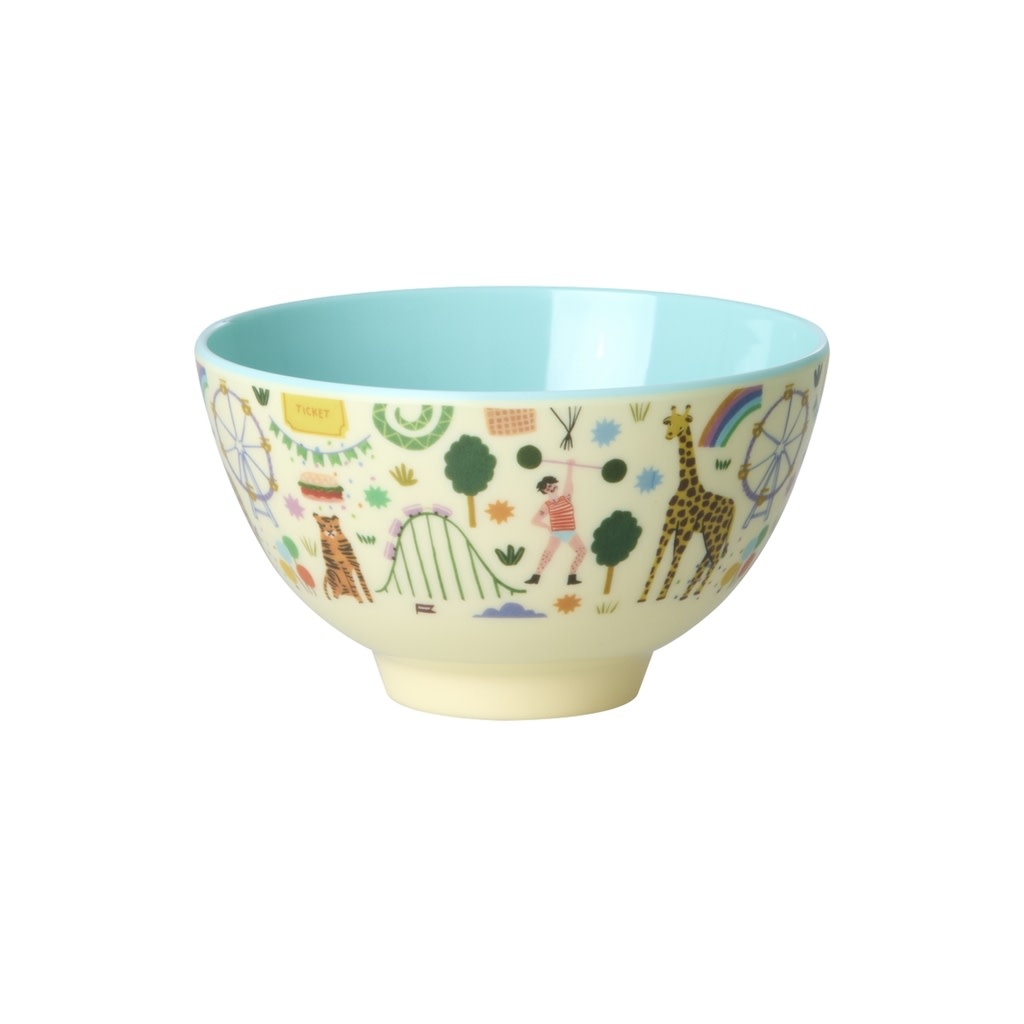 Melamine kom small Fun Fair mint 300ml-1