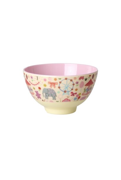 Melamine kom small Fun Fair pink 300ml