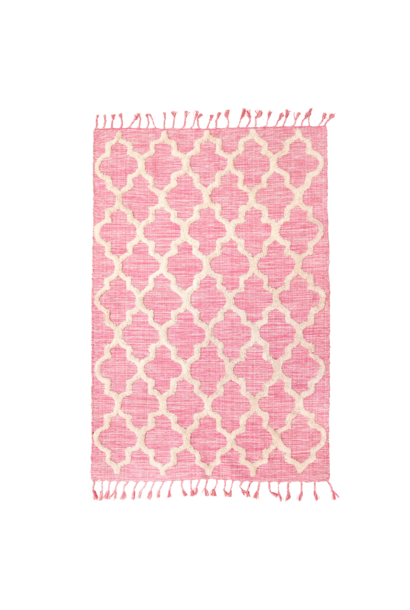 Vloermat / Tapijt Pink katoen 180x120cm