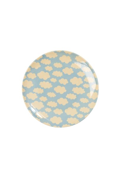 Melamine dessert bord Cloud blauw