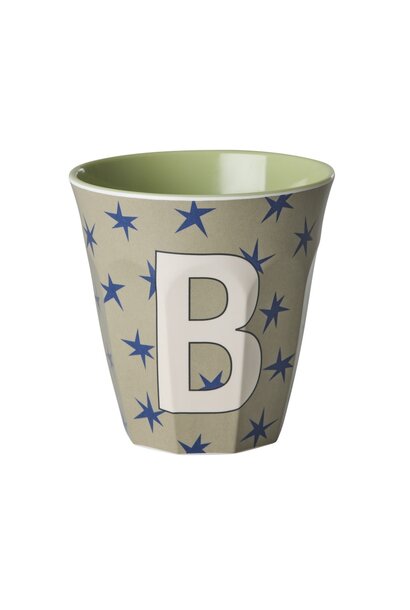 Melamine beker letter B Stars medium 250ml