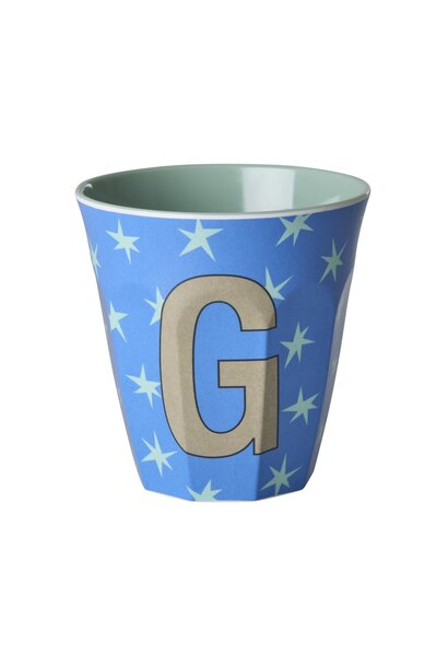 Melamine beker letter G Stars medium 250ml
