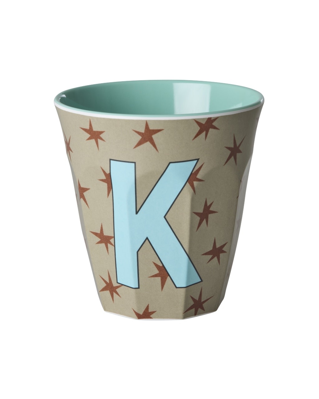 Melamine beker letter K Stars medium 250ml-1