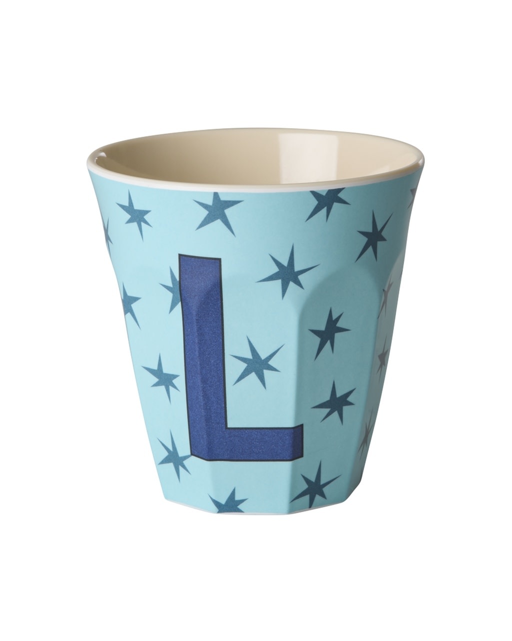 Melamine beker letter L Stars medium 250ml-1