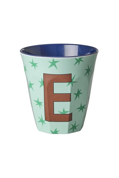 Melamine beker letter EStars medium 250ml