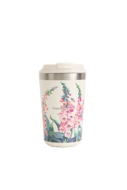 Chilly's Coffee Cup 340ml Foxgloves - leakproof - Emma Bridgewater