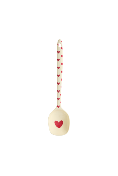 Melamine kook lepel Favorite Hearts red kiss