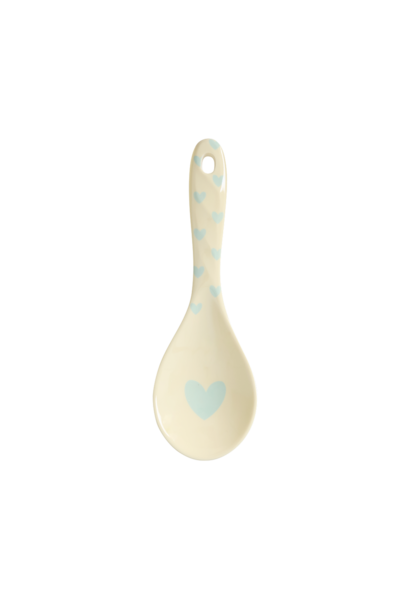 Melamine opschep lepel Favorite Hearts dark mint