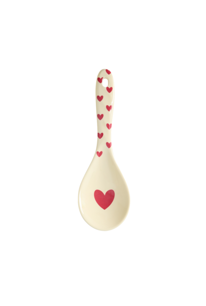 Melamine opschep lepel Favorite Hearts dark red kiss