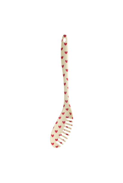 Melamine pasta lepel Favorite Hearts red kiss