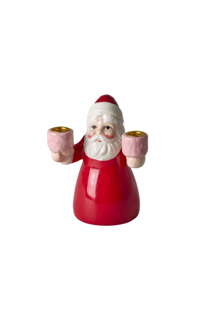 Aardewerk kandelaar Santa small - voor kleine kaars