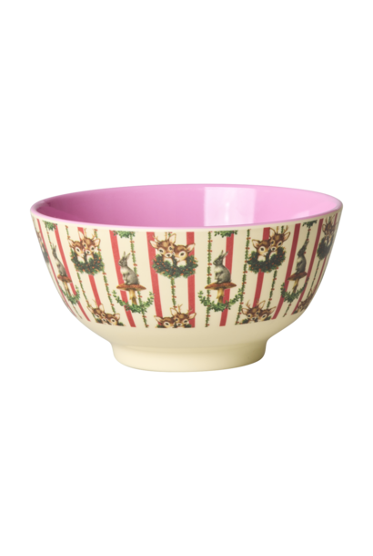 Melamine kom medium Sweet Forest creme 700ml