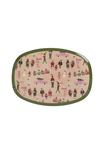 Melamine ovaal bord small Holiday