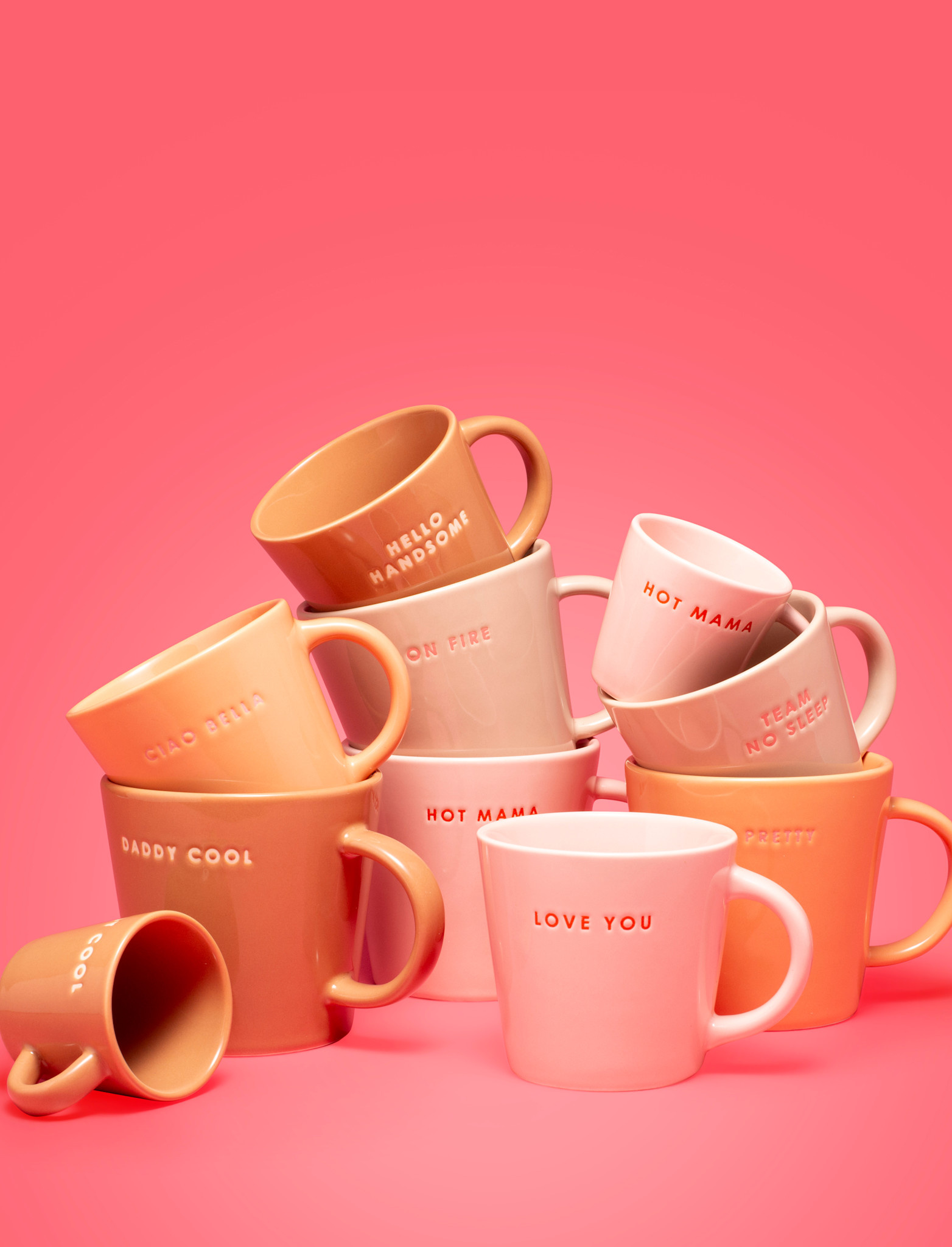 Cappuccino kop 250ml LOVE YOU pink-2