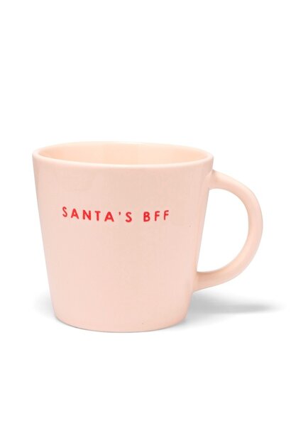 Cappuccino kop 250ml SANTA'S BFF ecru