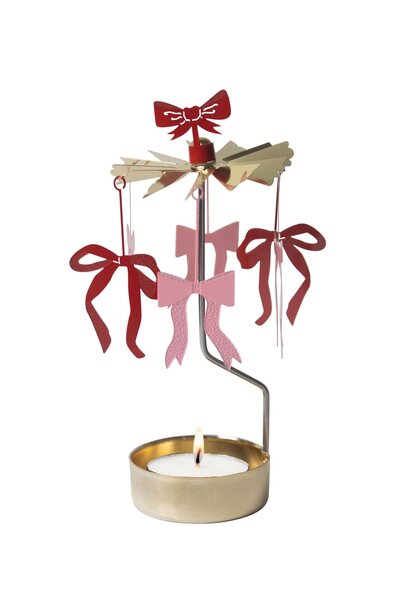 Theelicht houder draaiend / Angel chime Strik / Bow