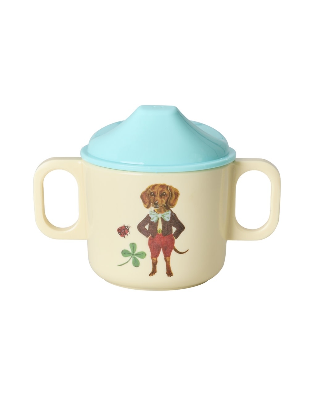 Melamine Baby dinner set Nathalie Lete brown - set/4 in giftbox-3